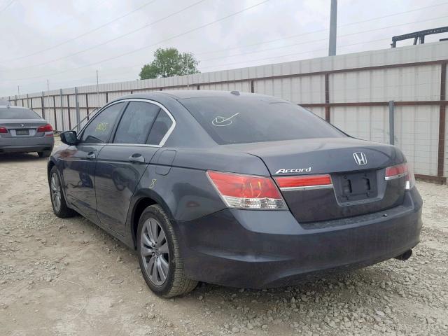 1HGCP2F85CA101620 - 2012 HONDA ACCORD EXL GRAY photo 3