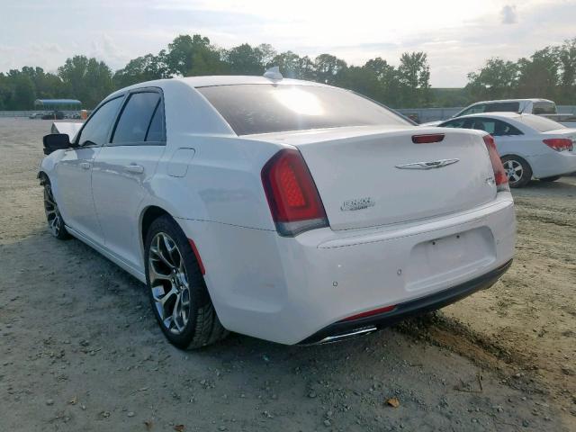 2C3CCABGXFH882758 - 2015 CHRYSLER 300 S WHITE photo 3