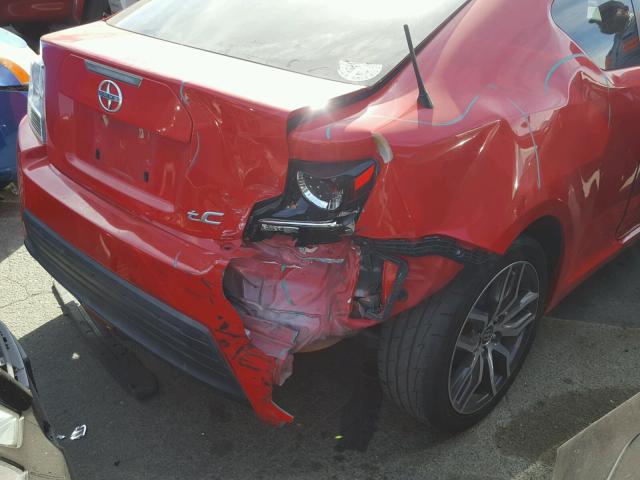 JTKJF5C79F3089642 - 2015 TOYOTA SCION TC 红色 照片 9