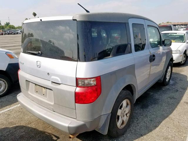 5J6YH18573L004805 - 2003 HONDA ELEMENT EX SILVER photo 4