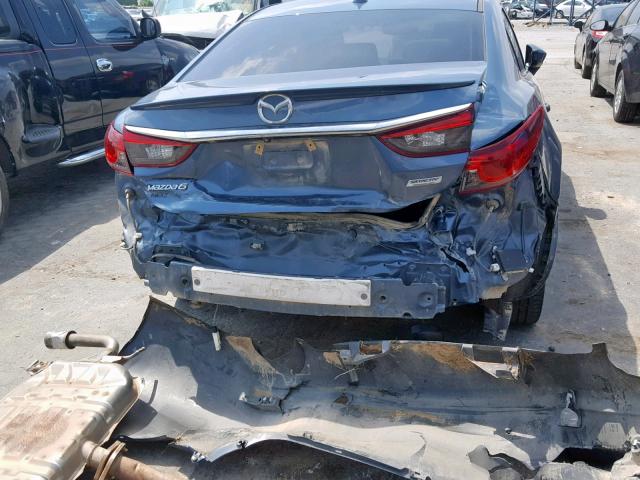 JM1GJ1W62E1118808 - 2014 MAZDA 6 GRAND TO BLUE photo 9