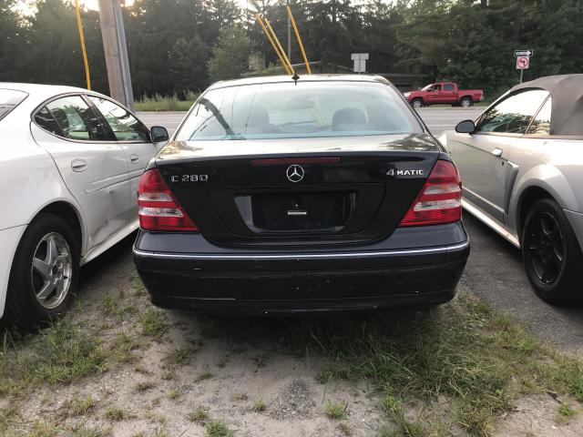 WDBRF92HX7F845134 - 2007 MERCEDES-BENZ C 280 4MAT BLACK photo 5