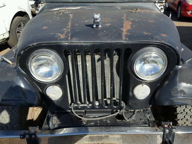 J4F835TH33911 - 1974 JEEP WRANGLER BLACK photo 7