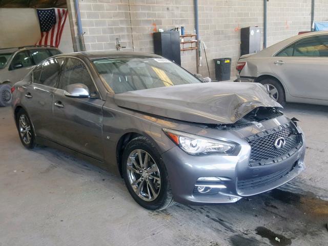 JN1BV7AP7FM356478 - 2015 INFINITI Q50 BASE GRAY photo 1