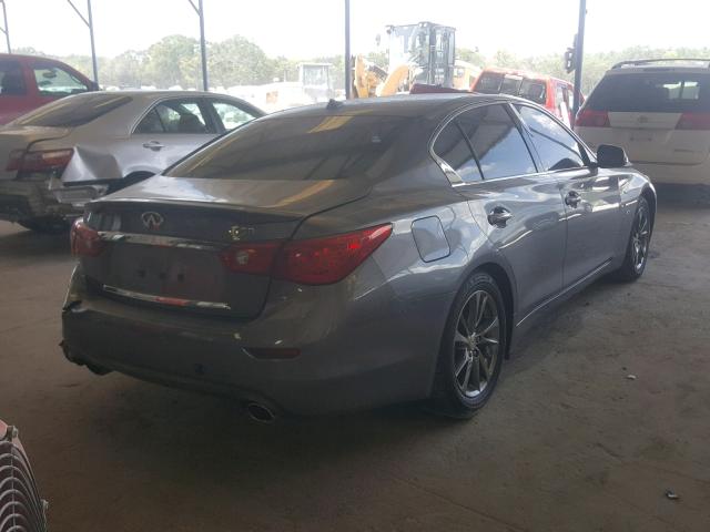 JN1BV7AP7FM356478 - 2015 INFINITI Q50 BASE GRAY photo 4