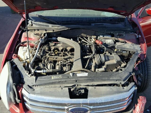3FAHP08Z48R257570 - 2008 FORD FUSION SEL RED photo 7