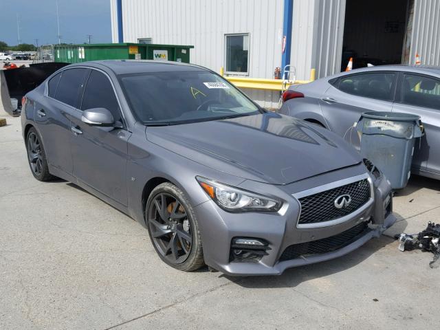 JN1BV7AP6EM693304 - 2014 INFINITI Q50 BASE GRAY photo 1