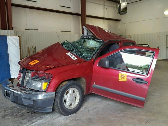 1GTCS136368225407 - 2006 GMC CANYON MAROON photo 2