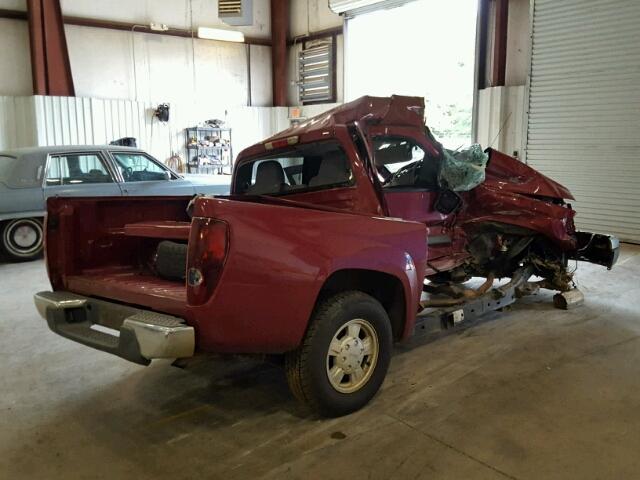 1GTCS136368225407 - 2006 GMC CANYON MAROON photo 4