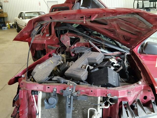 1GTCS136368225407 - 2006 GMC CANYON MAROON photo 7