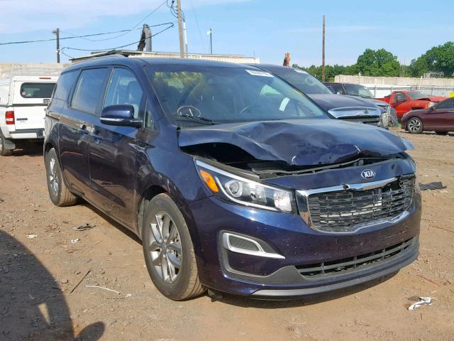 KNDMB5C1XK6524043 - 2019 KIA SEDONA LX BLUE photo 1