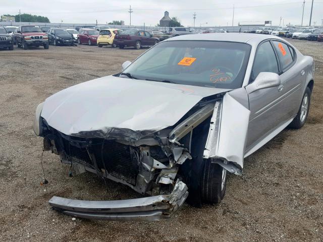 2G2WP552681185401 - 2008 PONTIAC GRAND PRIX SILVER photo 2