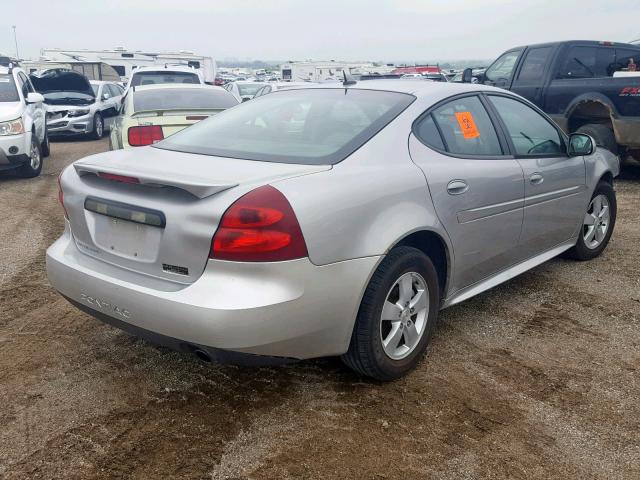 2G2WP552681185401 - 2008 PONTIAC GRAND PRIX SILVER photo 4