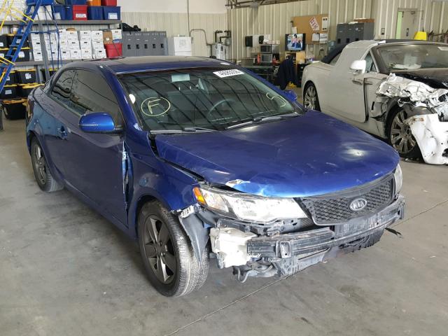 KNAFU6A21C5598945 - 2012 KIA FORTE EX BLUE photo 1