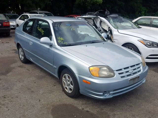 KMHCG35C33U260950 - 2003 HYUNDAI ACCENT GL BLUE photo 1