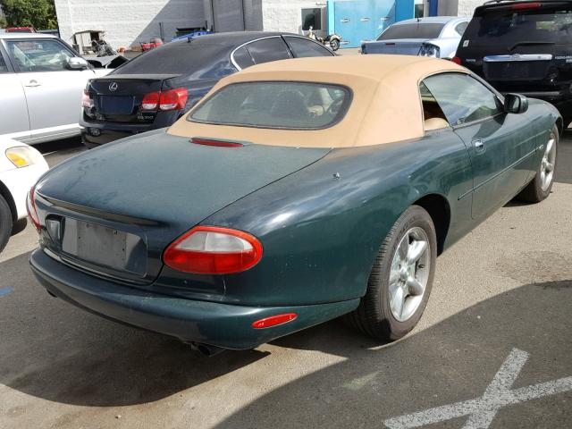 SAJGX2747VC013804 - 1997 JAGUAR XK8 GREEN photo 4