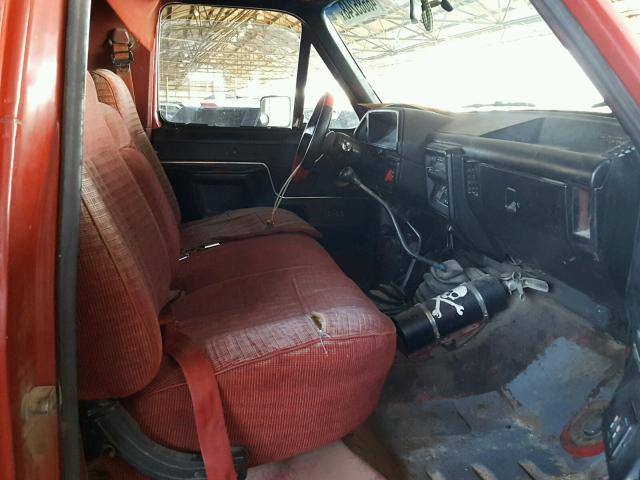 1FMEU15N3LLA35697 - 1990 FORD BRONCO U10 RED photo 5