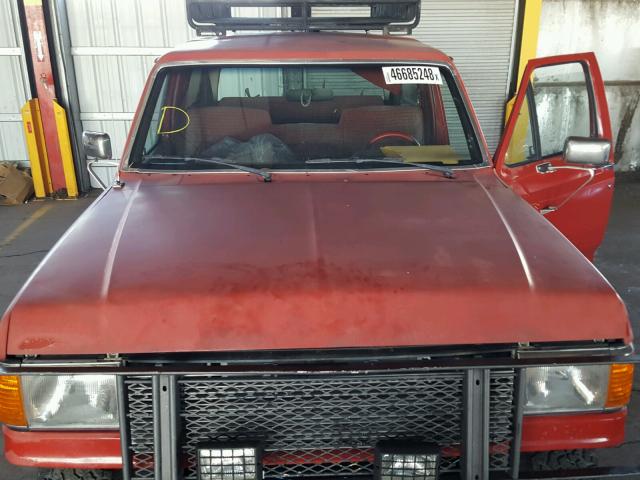 1FMEU15N3LLA35697 - 1990 FORD BRONCO U10 RED photo 7