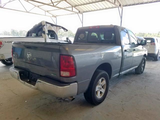 1C6RD6GP0CS138686 - 2012 DODGE RAM 1500 S GRAY photo 4