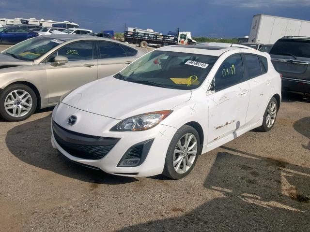 JM1BL1H58A1214171 - 2010 MAZDA 3 S WHITE photo 2