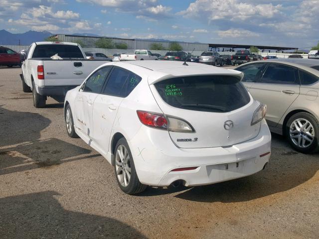 JM1BL1H58A1214171 - 2010 MAZDA 3 S WHITE photo 3