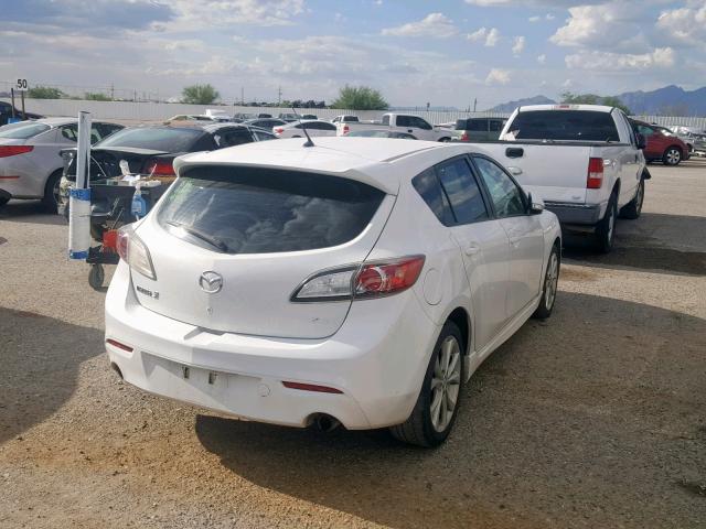 JM1BL1H58A1214171 - 2010 MAZDA 3 S WHITE photo 4