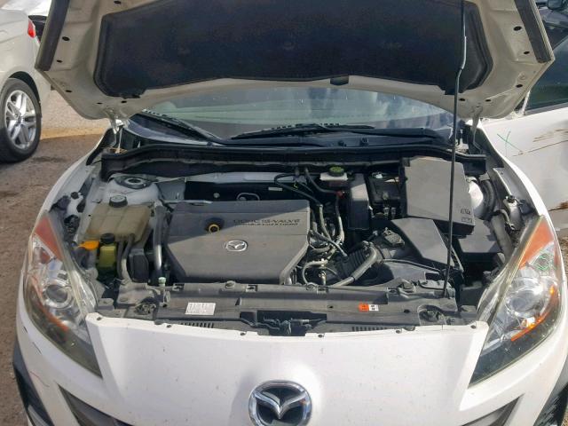 JM1BL1H58A1214171 - 2010 MAZDA 3 S WHITE photo 7