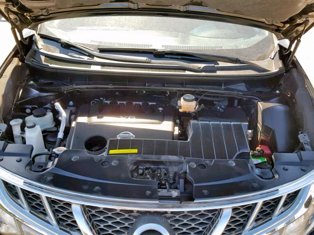 JN8AZ1FY0EW300188 - 2014 NISSAN MURANO CRO BLACK photo 7