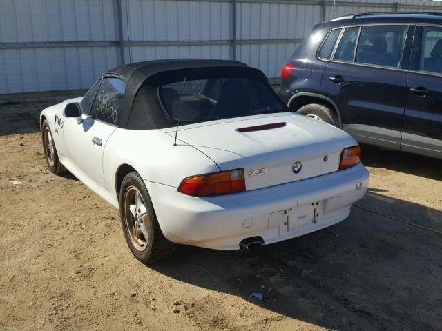 4USCH732XTLB75044 - 1996 BMW Z3 1.9 WHITE photo 3