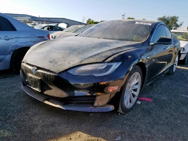 5YJSA1E14HF201183 - 2017 TESLA MODEL S BLACK photo 2