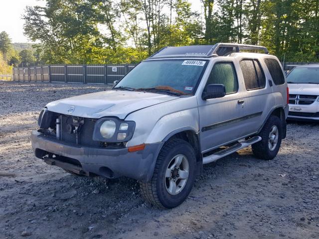 5N1ED28T44C637199 - 2004 NISSAN XTERRA XE SILVER photo 2