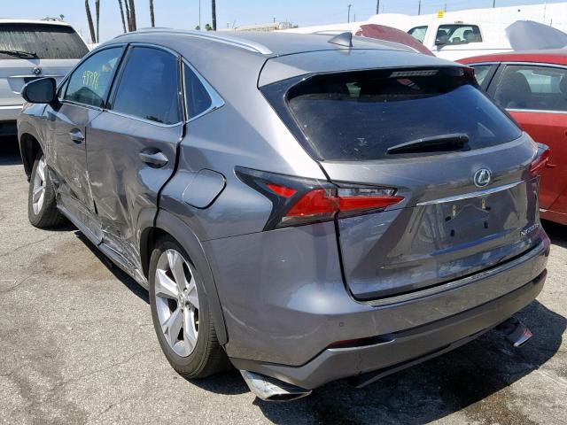 JTJYARBZ4H2050428 - 2017 LEXUS NX 200T BA GRAY photo 3