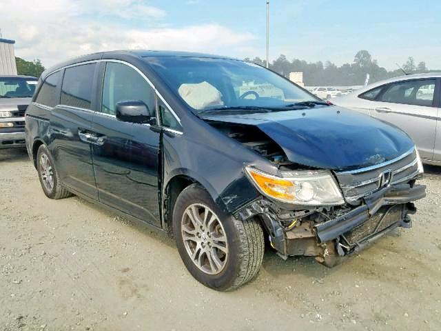 5FNRL5H66BB069087 - 2011 HONDA ODYSSEY EX BLACK photo 1