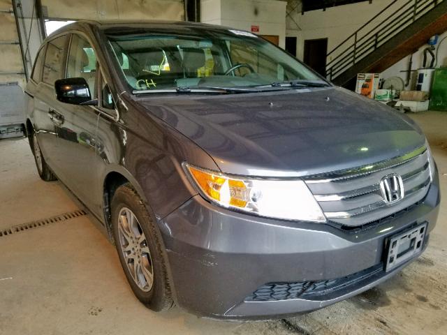 5FNRL5H6XCB027426 - 2012 HONDA ODYSSEY EX GRAY photo 1