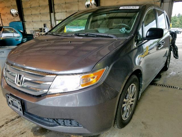 5FNRL5H6XCB027426 - 2012 HONDA ODYSSEY EX GRAY photo 2