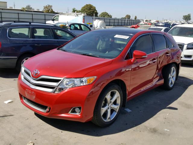 4T3ZK3BB5DU054929 - 2013 TOYOTA VENZA LE RED photo 2