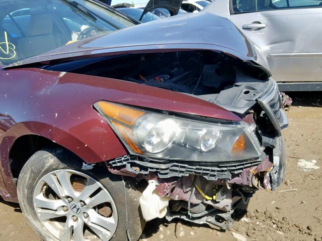 1HGCP26408A020691 - 2008 HONDA ACCORD LXP BURGUNDY photo 9