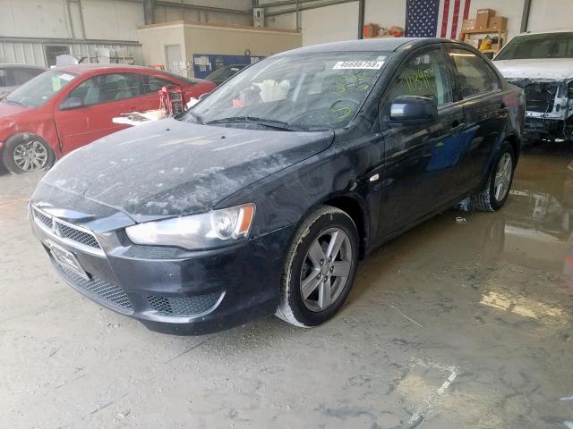 JA3AU26U08U042055 - 2008 MITSUBISHI LANCER ES BLACK photo 2