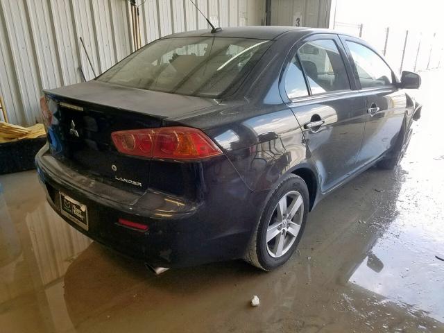 JA3AU26U08U042055 - 2008 MITSUBISHI LANCER ES BLACK photo 4