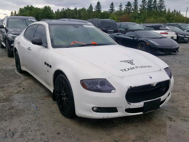 ZAMFK39AX90042427 - 2009 MASERATI QUATTROPOR WHITE photo 1