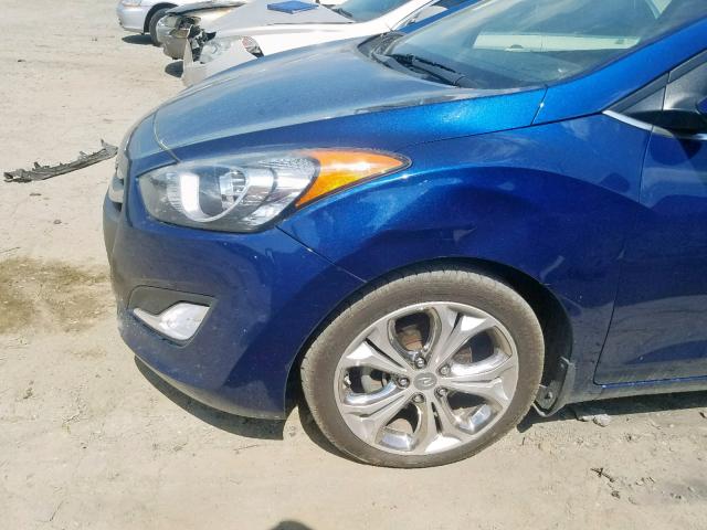 KMHD35LE2DU105842 - 2013 HYUNDAI ELANTRA GT BLUE photo 10