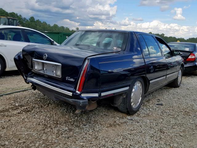 1G6KD54Y4WU807863 - 1998 CADILLAC DEVILLE BLUE photo 4