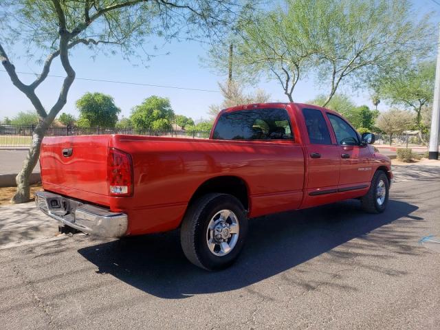 3D7KR28C85G824927 - 2005 DODGE RAM 2500 S 红色 照片 4