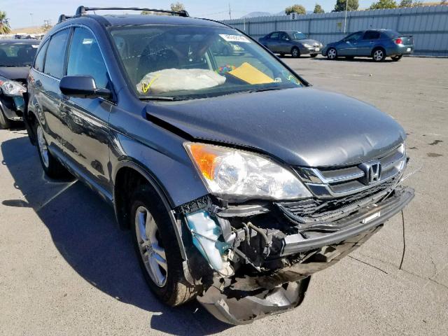 JHLRE4H75BC018886 - 2011 HONDA CR-V EXL GRAY photo 1