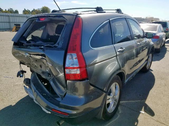 JHLRE4H75BC018886 - 2011 HONDA CR-V EXL GRAY photo 4