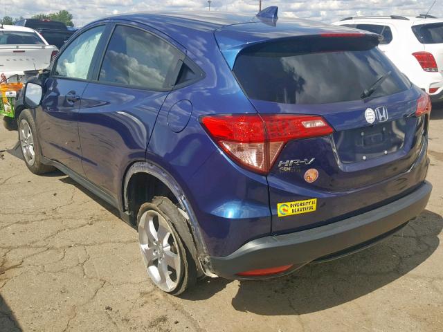 3CZRU6H59HM715408 - 2017 HONDA HR-V EX BLUE photo 3