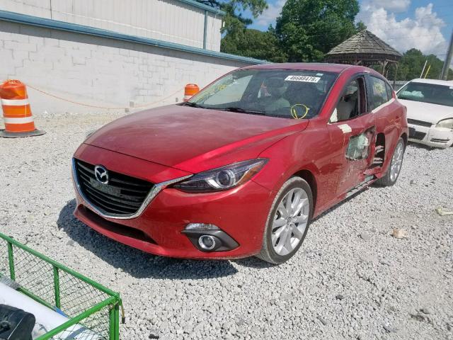 JM1BM1N33G1276571 - 2016 MAZDA 3 GRAND TO RED photo 2