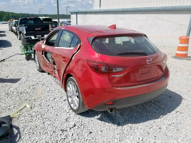 JM1BM1N33G1276571 - 2016 MAZDA 3 GRAND TO RED photo 3