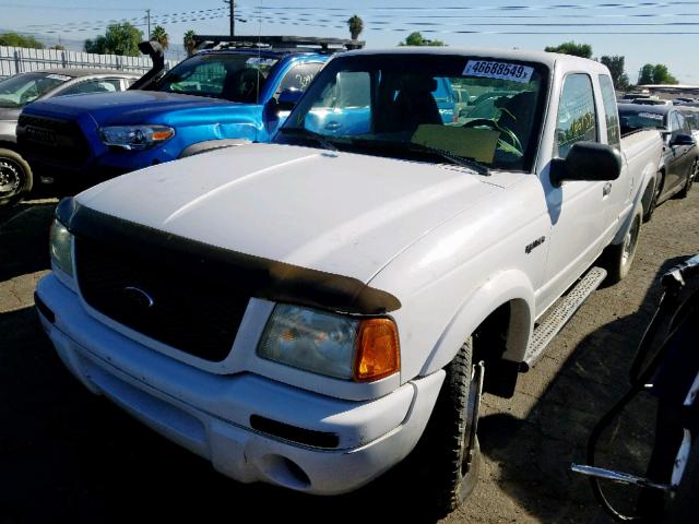 1FTYR44V23PA50173 - 2003 FORD RANGER SUP WHITE photo 2