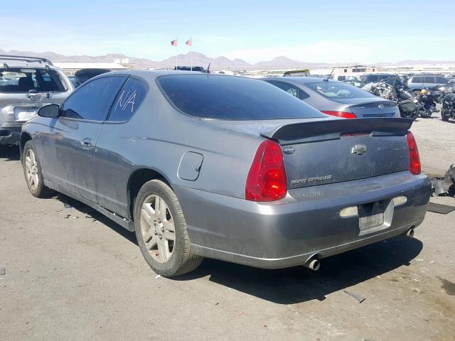 2G1WN151269290817 - 2006 CHEVROLET MONTE CARL ნაცრისფერი ფოტო 3